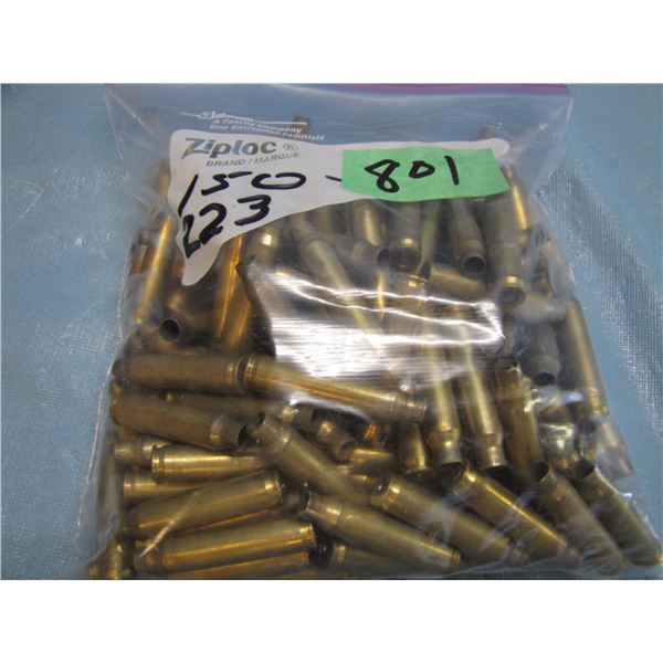 Lot of 150 count 223 caliber brass ; count not confirmed