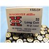 Image 3 : box of Winchester .32 long colt live ammo; 50 count