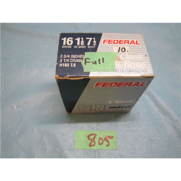 Box of 16 gauge ammunition