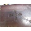 Image 6 : Leg of mutton leather gun case ; carring handle broken