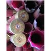 Image 2 : Lot of 12 gauge shotgun shell hulls in a paper barrel 21 inches tall by 19 inches round