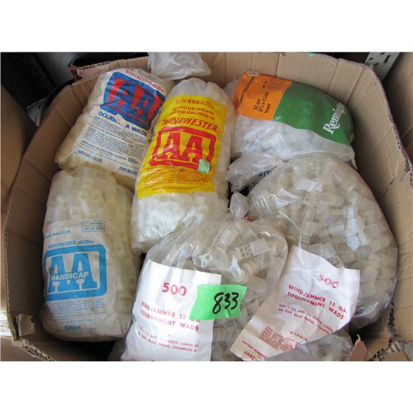 Lot of shot shell wads 12 gauge