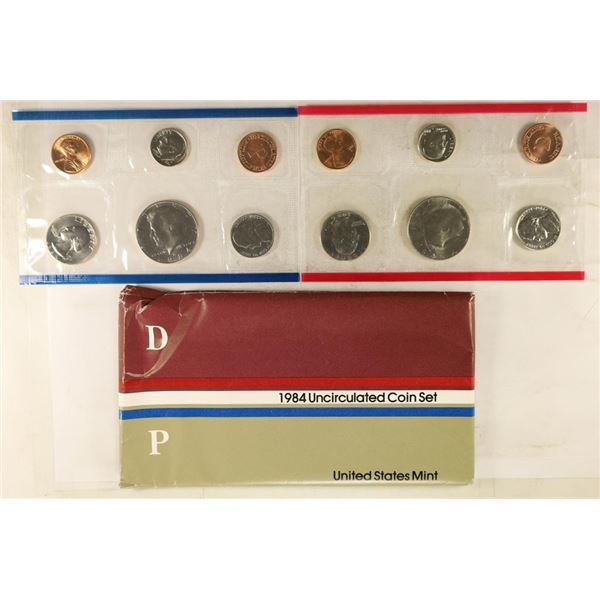 1984 US MINT SET (UNC) P/D (WITH ENVELOPE)
