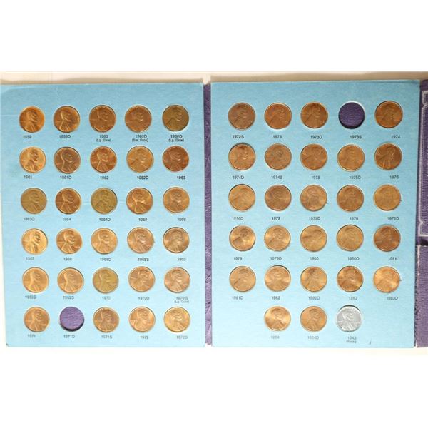 LINCOLN CENT 58 COINS IN U.S. COMMEMORATIVE