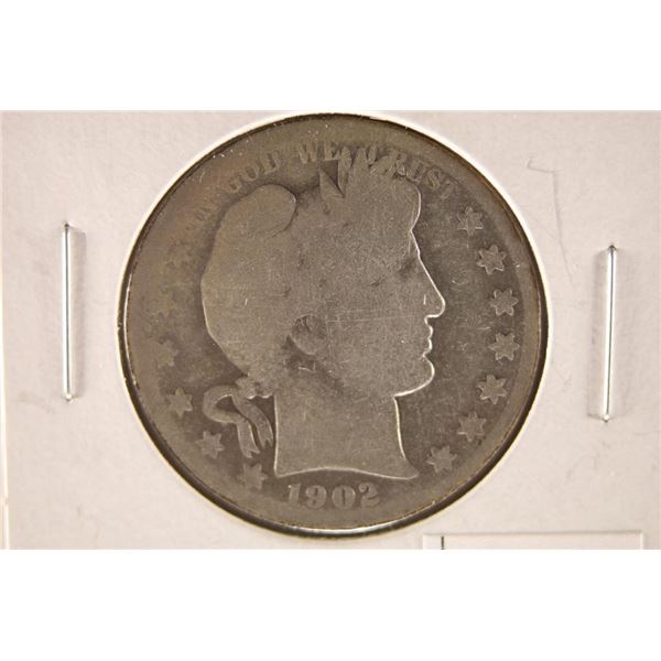 1902 BARBER HALF DOLLAR