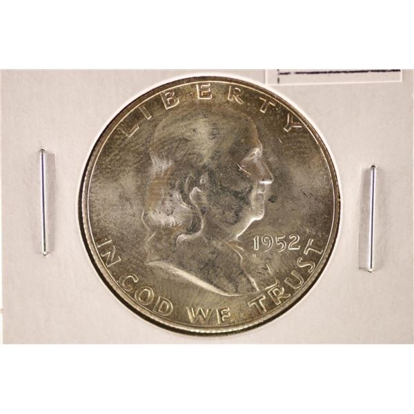 1952-S FRANKLIN HALF DOLLAR BRILLIANT UNC