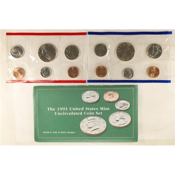 1993 US MINT SET (UNC) P/D (WITH ENVELOPE)