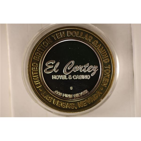 CASINO $10 SILVER TOKEN: EL CORTEZ CASINO