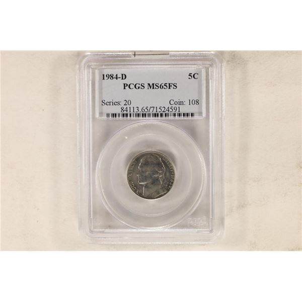 1984-D JEFFERSON NICKEL PCGS MS65FS