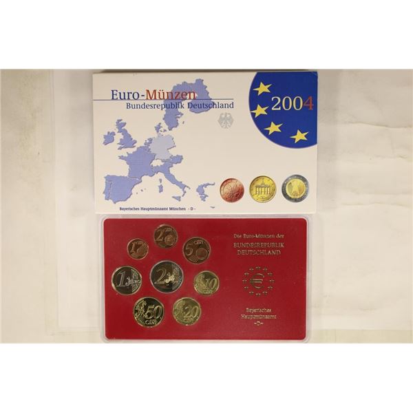 2004 GERMAN DEUTSCHLAND 8 COIN EURO PROOF SET