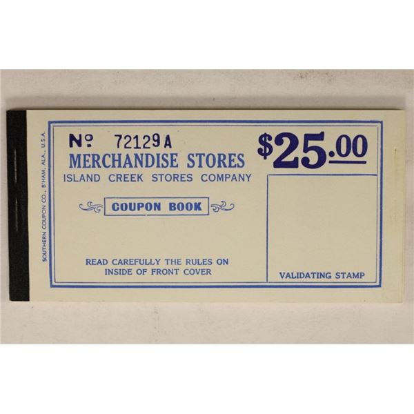 VINTAGE ISLAND CREEK STORE $25 COUPON BOOK
