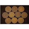 Image 1 : 10 ASSORTED INDIAN HEAD CENTS 1900-1907