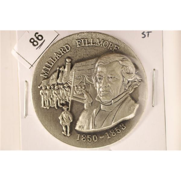 34.4 GRAMS STERLING SILVER HIGH RELIEF MILLARD