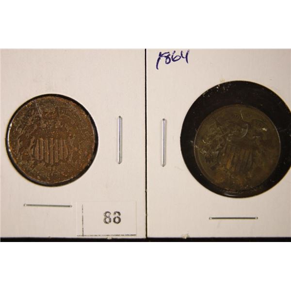 2-1864 US TWO CENT PIECE