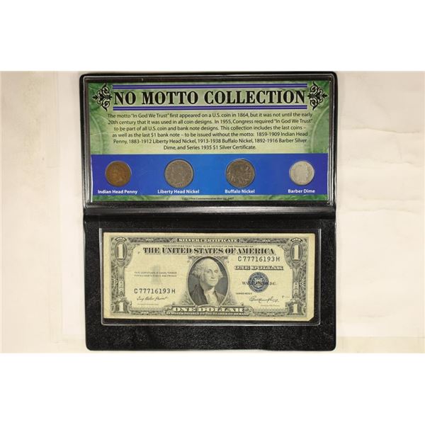 NO MOTTO COLLECTION: MINTED BEFORE "IN GOD WE