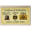 Image 1 : AMERICAN CERTIFIED BULLION: ONE GRAIN (NOT GRAM)