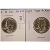 Image 1 : 1958 & 1959 WASHINGTON QUARTERS BU: B REVERSES