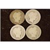 Image 1 : 1902,1903,1904 & 1905 SILVER BARBER DIMES