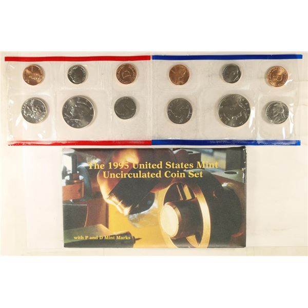 1995 US MINT SET (UNC) P/D (WITH ENVELOPE)