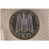 Image 2 : 1999-G GERMAN SILVER 10 MARK PROOF IN ORIGINAL