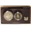 Image 2 : 1989-S US CONGRESSIONAL 2 COIN SET CONTAINS: $1