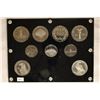 Image 2 : 9 US COMMEMORATIVE COINS IN PLASTIC HOLDER: 6-$1