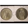 Image 2 : 2-1922 PEACE SILVER DOLLARS BOTH BRILLIANT UNC