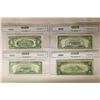 Image 2 : 4 CGA GRADED US NOTES: 1963-A $2 RED SEAL AU58,
