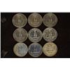 Image 2 : 9 WASHINGTON QUARTERS: 4 SMS 1965-1967 AND 5- PF