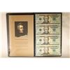 Image 1 : 2004-A UNCUT SHEET OF 4-$20 FEDERAL RESERVE STAR