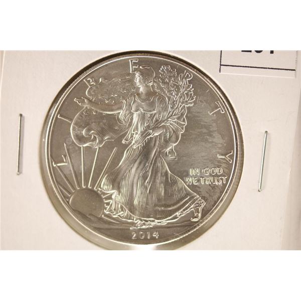 2014 AMERICAN SILVER EAGLE BRILLIANT UNC