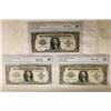 Image 1 : 3-1923 CGA GRADED $1 SILVER CERTIFICATE HORSE