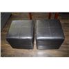 Image 1 : Ottoman stools (2) 16" x 16"