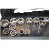 Image 3 : Socket set various sizes with metal box