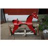Image 1 : Vintage wood rocking horse 35" x 32"