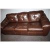 Image 1 : Leather couch set (2 pieces - 98" x 38" and 70" x 40")