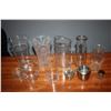 Image 1 : Pitcher, vases, misc glass items