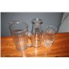 Image 3 : Pitcher, vases, misc glass items