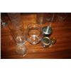 Image 4 : Pitcher, vases, misc glass items