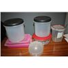 Image 1 : Tupperware containers, cookie cutters
