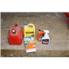 Image 1 : Gas can, ant bait, bbq cleaner, antifreeze, chainsaw oil