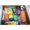 Image 2 : Face masks, sanitizer, bug spray, sunscreen