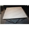 Image 2 : 39" x 39" x 18" Marble top coffee table, centre piece