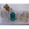 Image 2 : (7) Glass Insulators + Misc Decor