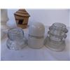 Image 3 : (7) Glass Insulators + Misc Decor