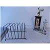 Image 5 : *Assorted Office Storage, (2) Heavy Duty Clipboards + Trophy