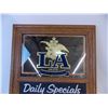 Image 2 : Daily Specials Sign w/ LA Beer Ad (31x17.5)