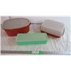 Image 1 : (3) assorted tupperware containers