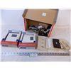 Image 1 : (2) Garrison Programmable Thermostats + Assorted Light Switches and Covers