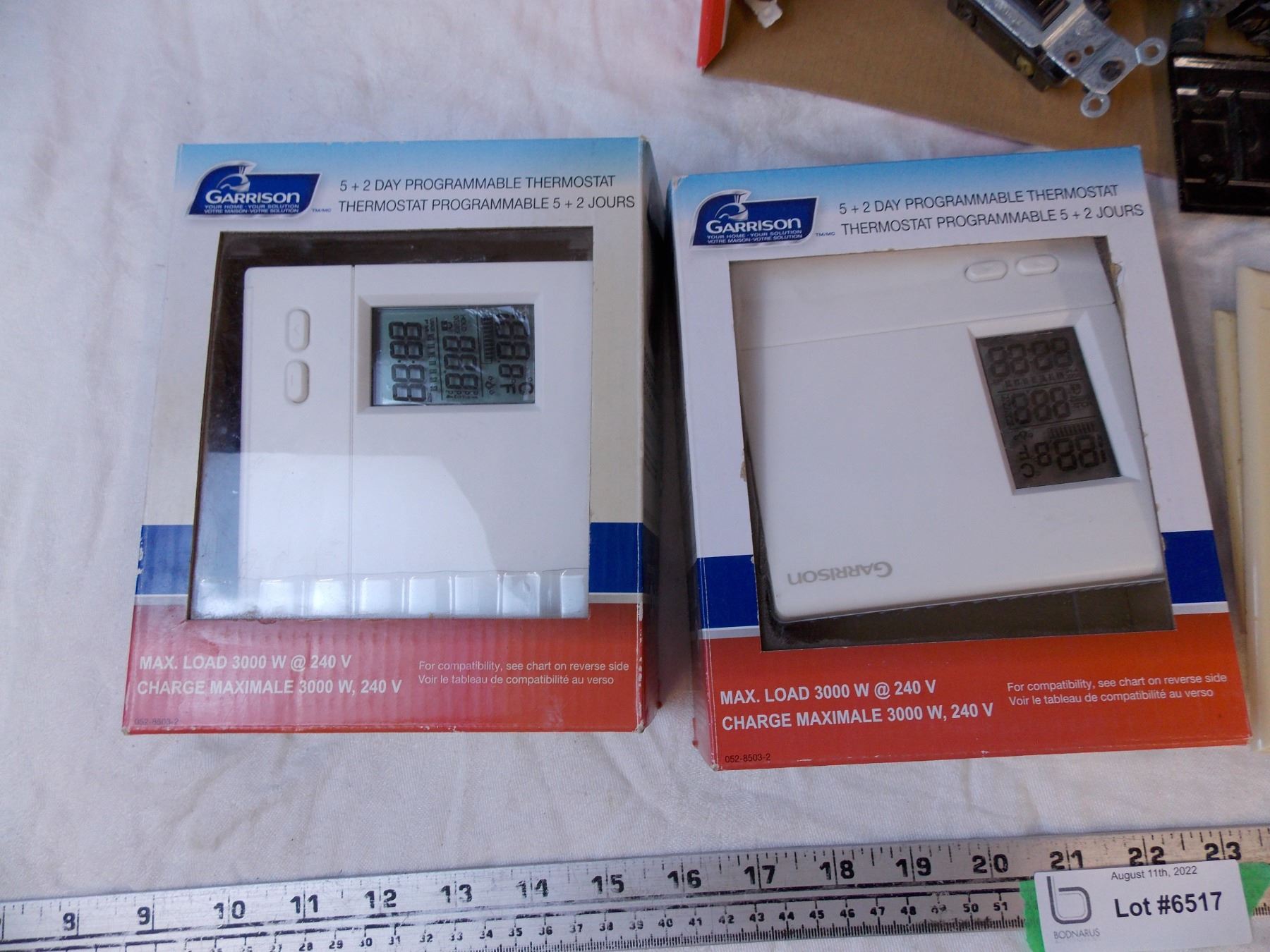 (2) Garrison Programmable Thermostats + Assorted Light Switches and Covers